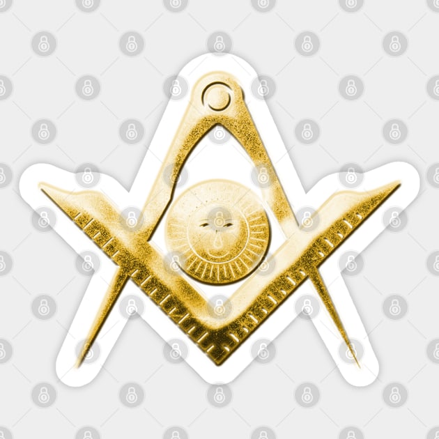 Freemasonry - Jewel of Senior Deacon for Blue Lodge Sticker by NxtArt